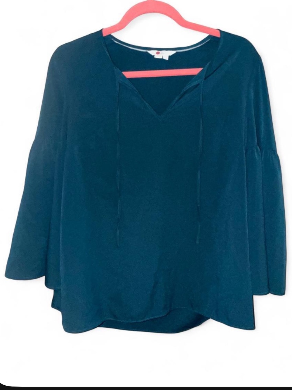 Boden Teal Top Blouse with 3/4 Sleeves Size US 6